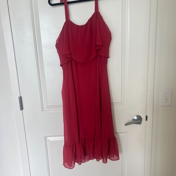 Express chiffon Ruffled Dress - Picture 2 of 6